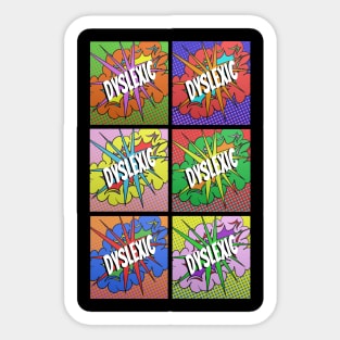 Pop Art Dyslexia Sticker